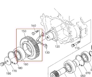 Koło pośrednie rozrządu Kubota - 15469-83512  