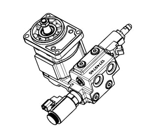Silnik hydrauliczny wentylatora (rewersyjny) Massey Ferguson - 3972497M1  
